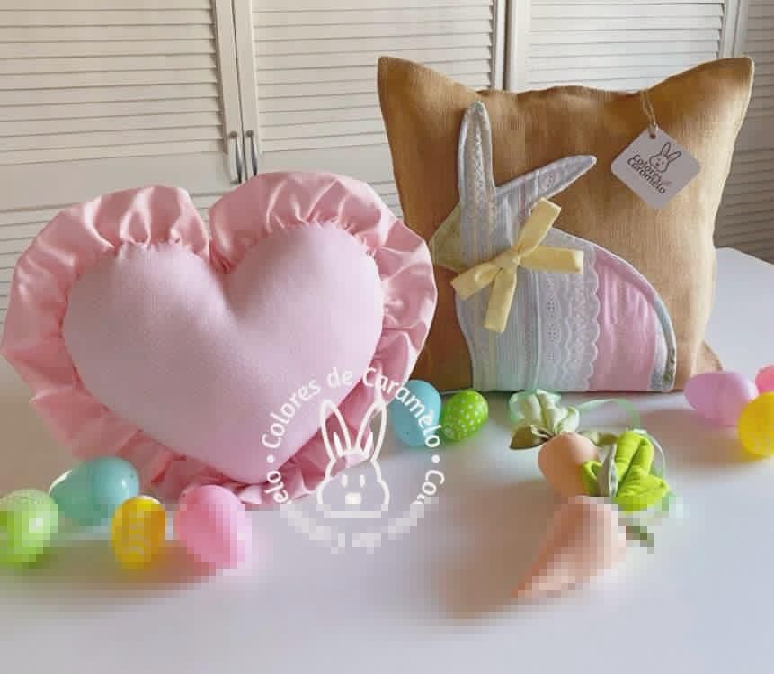 Kit de cojines primavera y zanahorias (3 piezas)